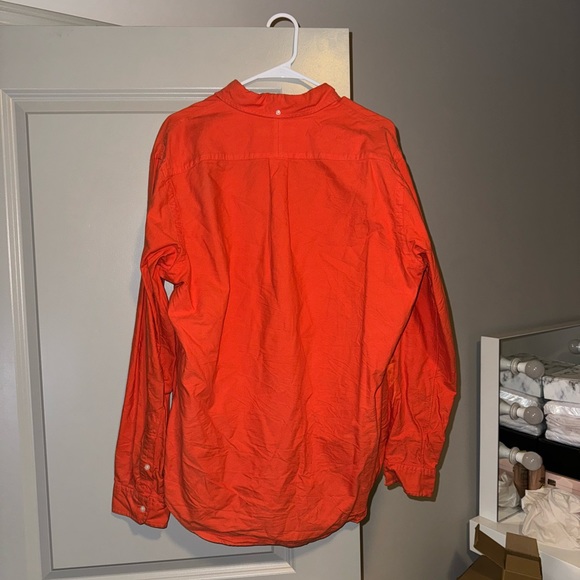 RALPH LAUREN ORANGE LONG SLEEVE MENS SHIRT - Picture 3 of 3